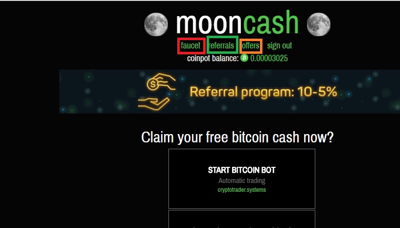 Earn Free Bitcoin Online From Moonbitcoin Cash Faucet Fusionspring - 