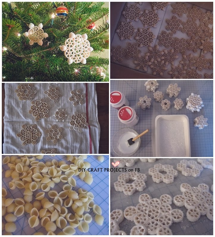 How To Make Macaroni Snowflakes
