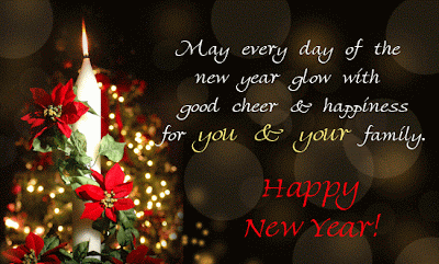 Beautiful And Decent New Year Greetings Card