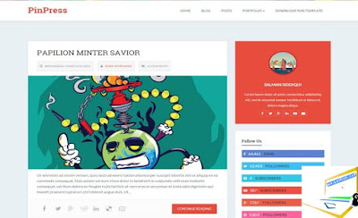 PinPress Blogger Template | Download Free PinPress Blogger Template