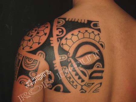 Tahitian Tattoo Artist on Moorea, French Polynesia