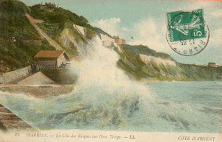 corniche pays basque autrefois côte falaises labourd