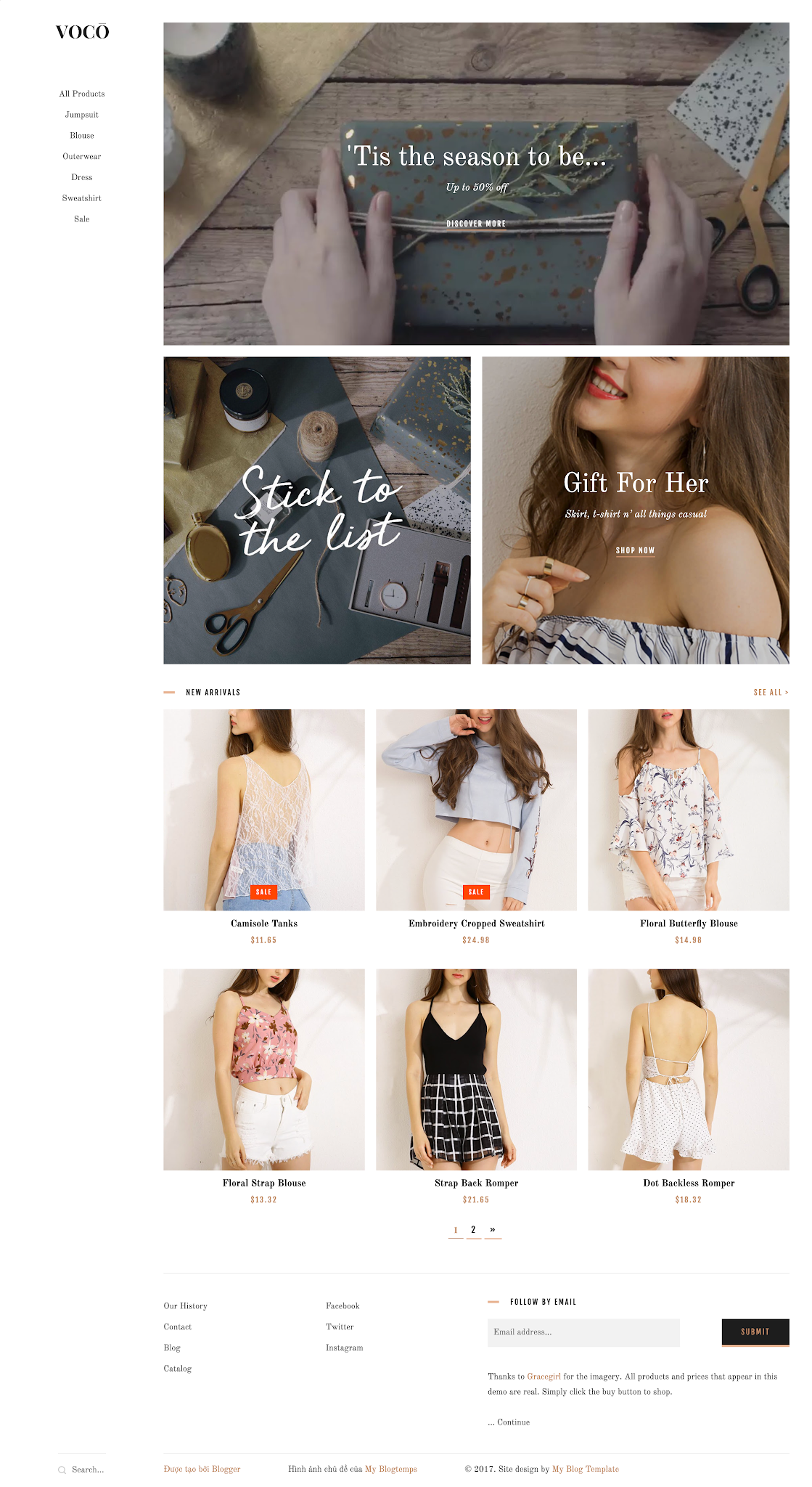 Template Shop Blogspot - template bán hàng cho Blogger Blogspot