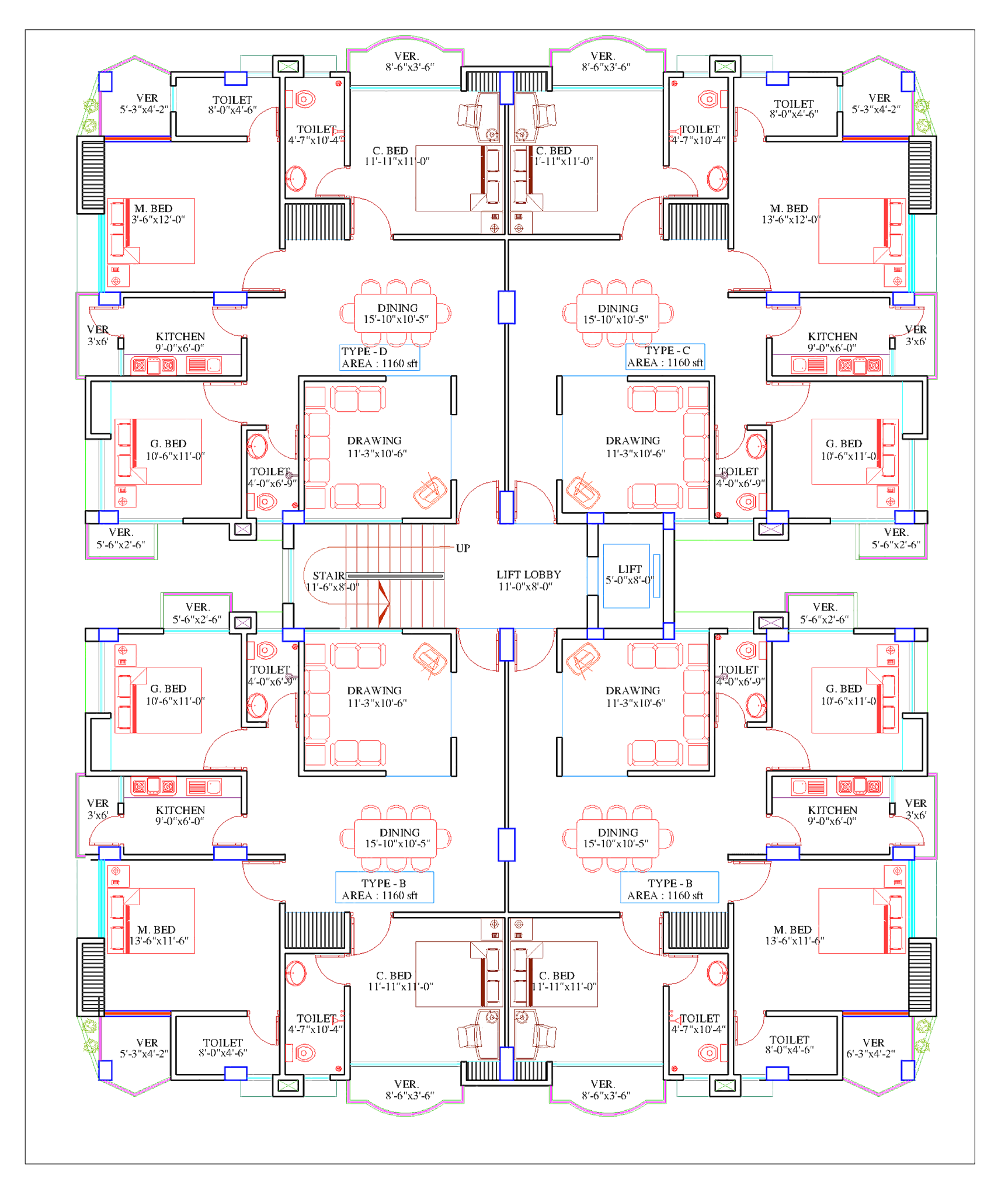 apartment build floor plan