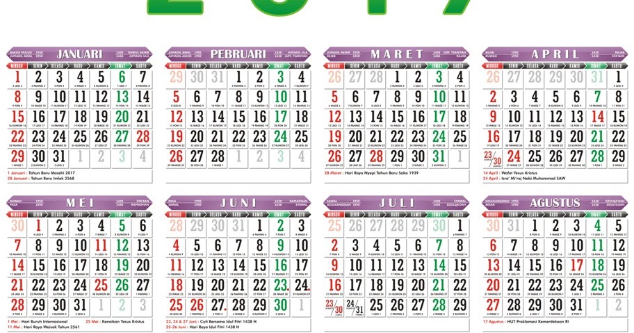 Konsep 20 Kalender  Jawa  Tahun 1994 