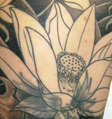 japanese flowers tattoo. tattoo Lotus Japanese flower