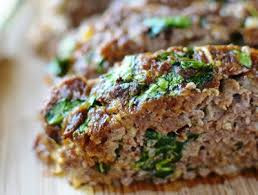 Spinach & Caramelized Onion Meatloaf