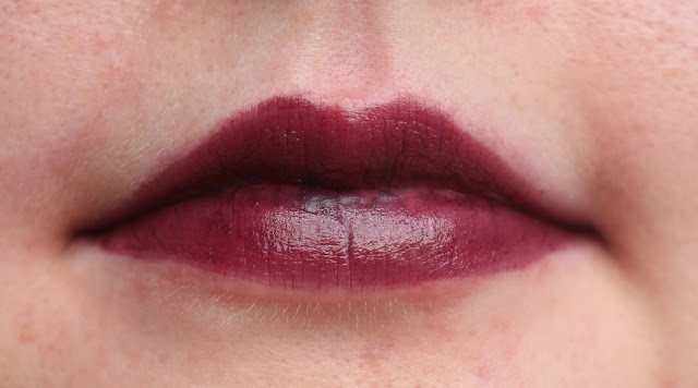 Photograph of Private Members Club rose gold lipstick on the lips