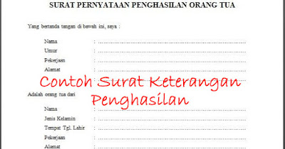 Tips Menulis Surat Keterangan Penghasilan inilah Tips Menulis Surat Keterangan Penghasilan