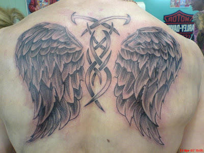 tribal tattoo wings. tribal tattoos of angel wings