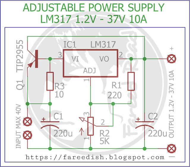 Skema Adjustable Power supply 