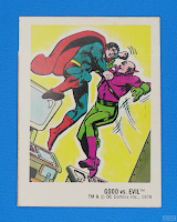 1978 DC Super Heroes Bread Stickers - No Logo - 17 - Good vs. Evil