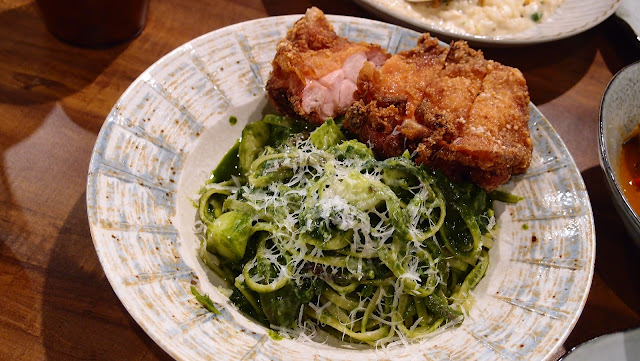 台北 福旺珈琲 菜單 menu Food Wong Cafe' 蝦油燴炒海鮮 脆煎白帶魚卷鹹豆奶燉飯 酥炸雞腿竹筍青醬細扁麵