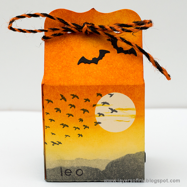 Layers of ink - Inky Halloween Box Tutorial by Anna-Karin with stamps by Hero Arts.