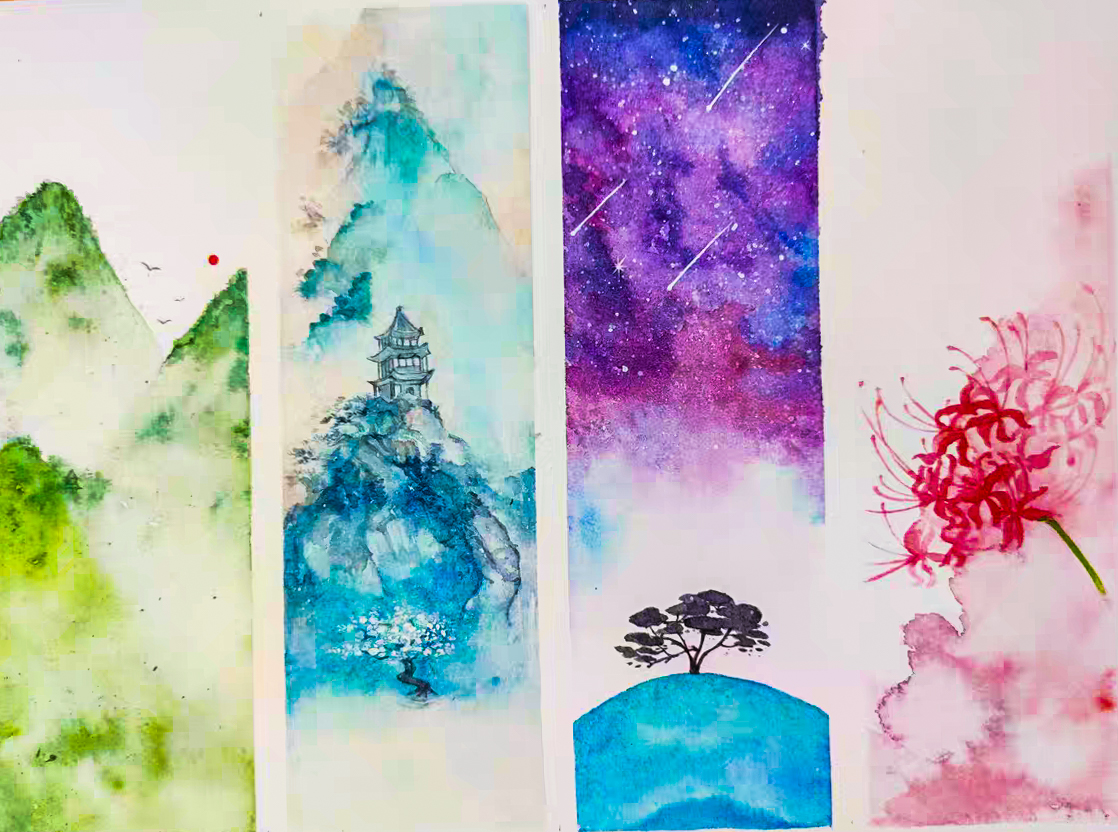 36Watercolor landscape ideas, 6skill tips, come to see my tips