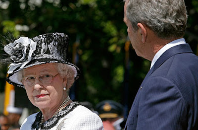 The Queen received the wink with a frosty glare