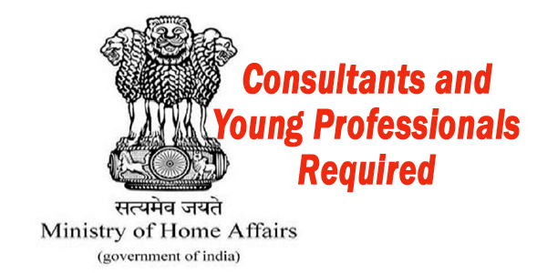 Post of Young Professionals in UT Division of Ministry of Home Affairs - last date 15/01/2019