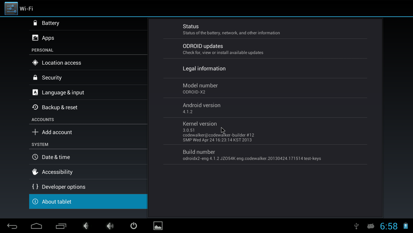 odroid u2 android