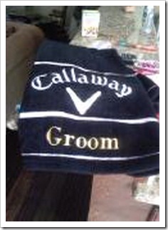 chris golf towel