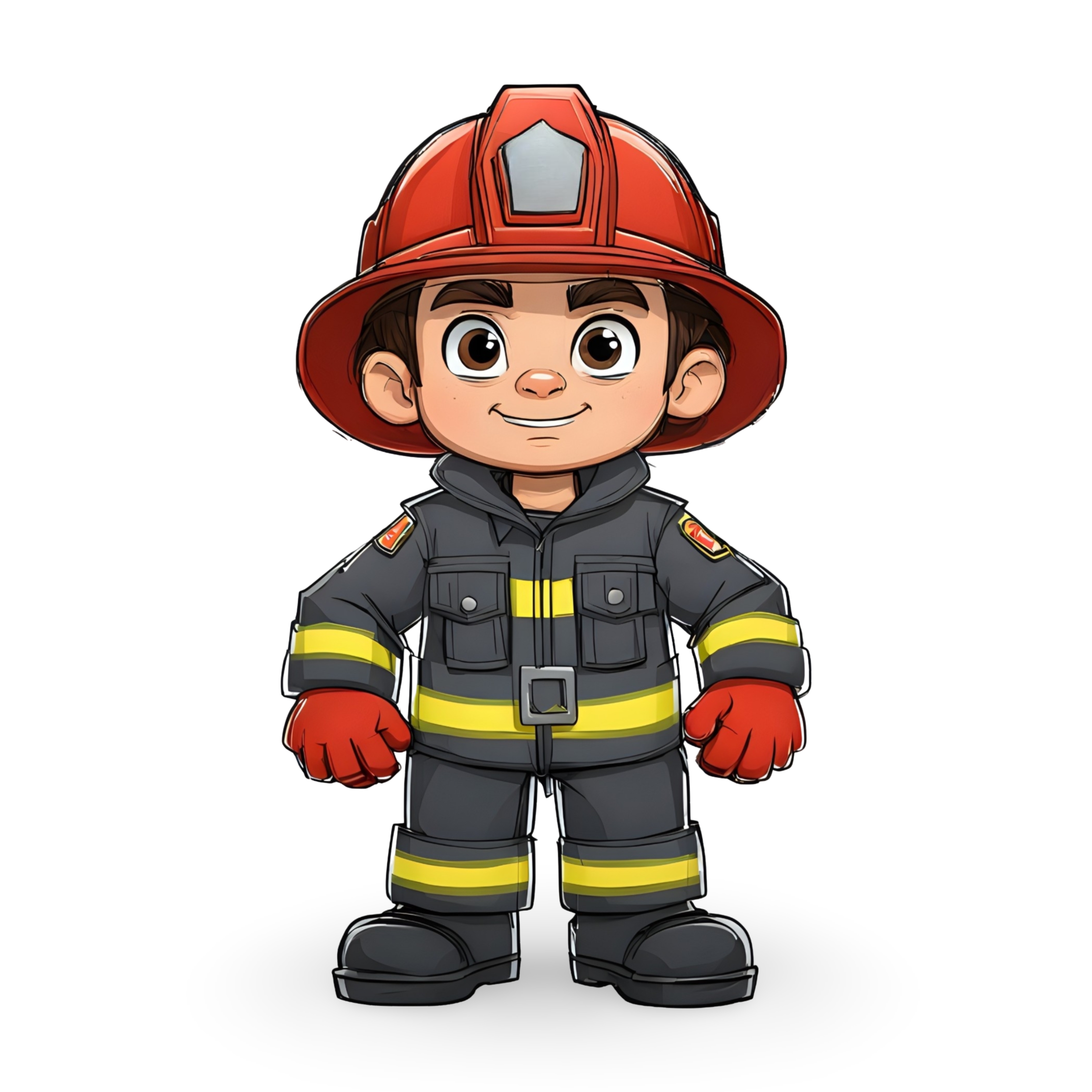 Fireman cartoon character