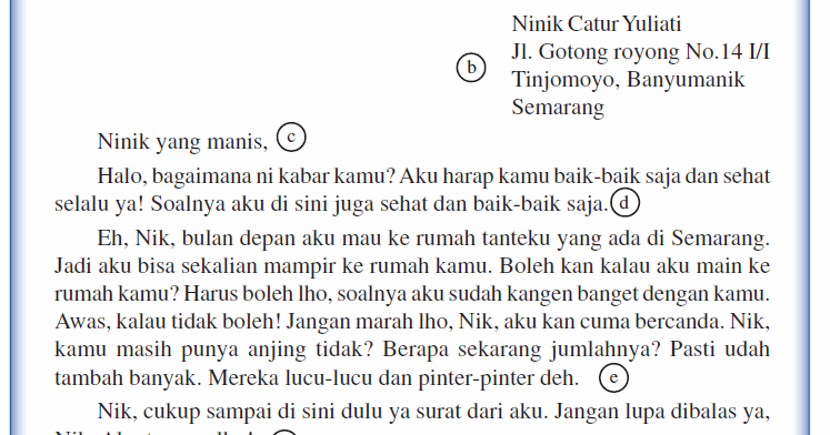 Soal bahasa Indonesia : Jelaskan pengertian surat pribadi 