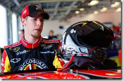 2009 Daytona July Brad Keselowski gets ready for practice