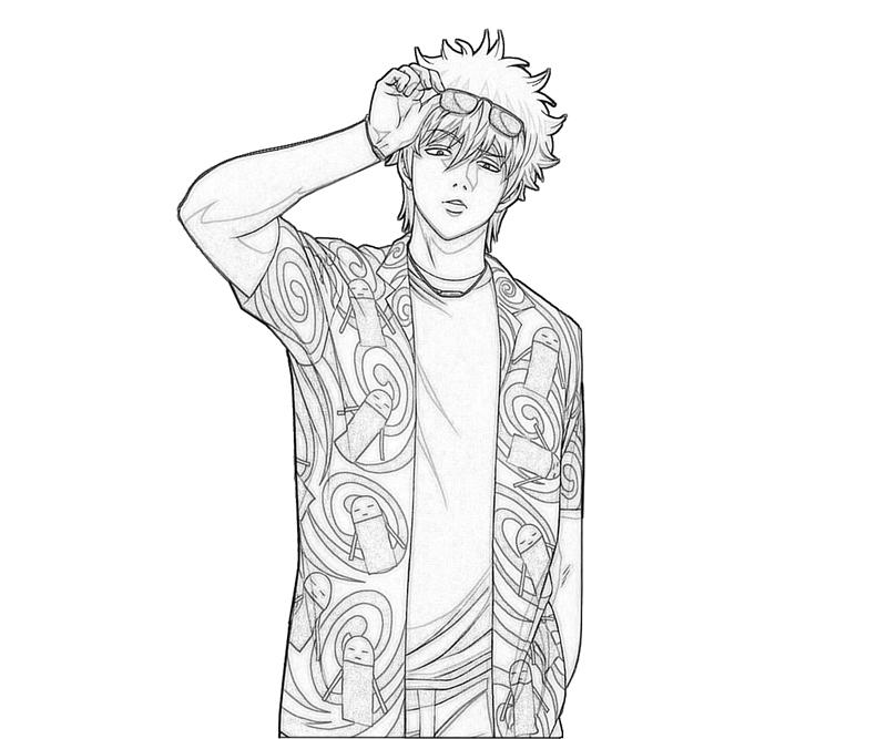 sakata-gintoki-cool-coloring-pages