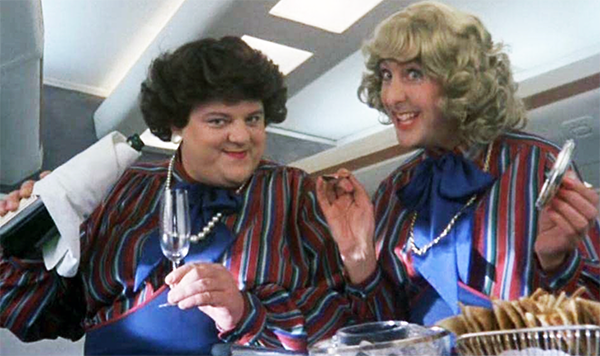 Robbie Coltrane and Eric Idle