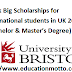 Bristol University Think Big Scholarships for international students in UK 2018