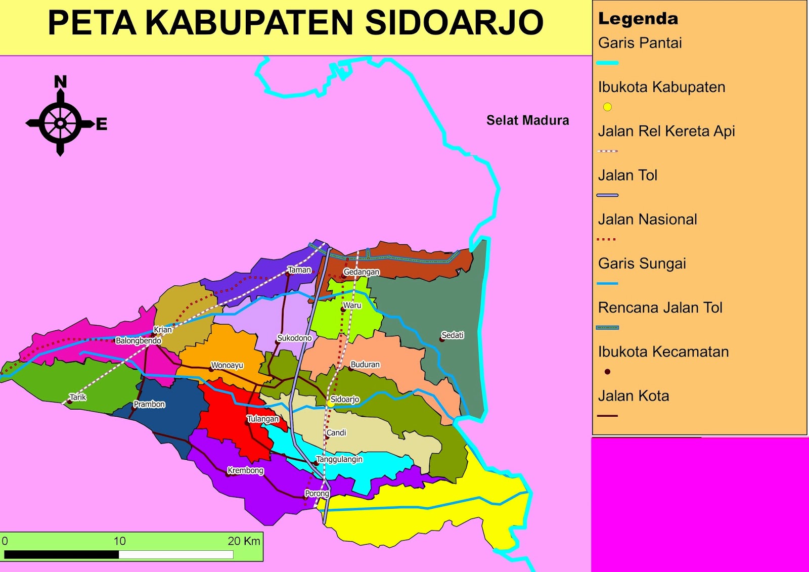 Kawasan Peruntukan Industri di Sidoarjo  Peta Sidoarjo 