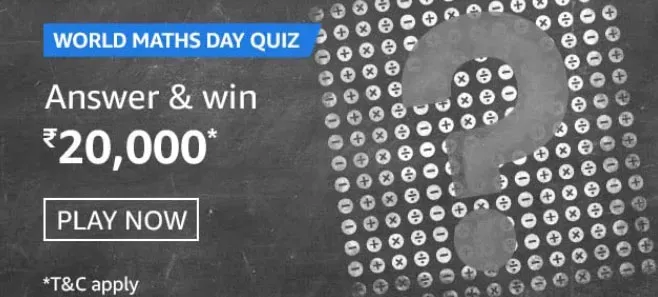 Amazon World Maths Day Quiz