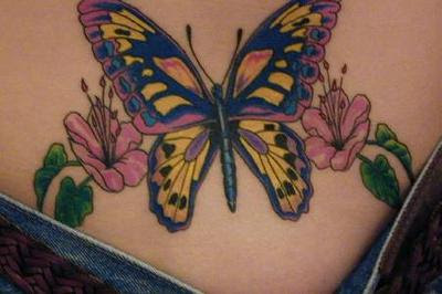  The butterfly and flower tattoo designs Collection