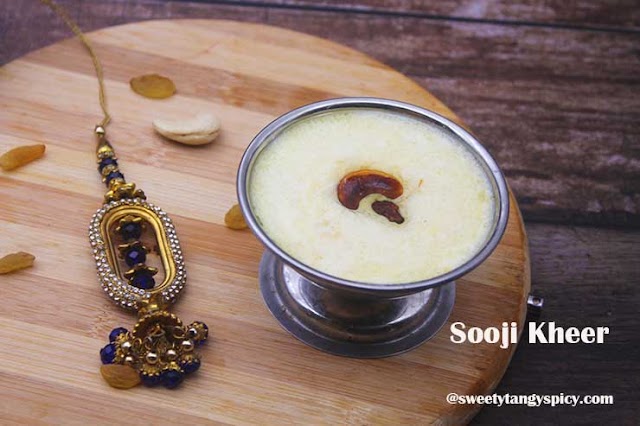 Sooji Kheer | Rava Kheer | Indian Semolina Pudding Recipe 