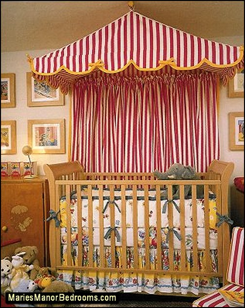 circus nursery circus crib canopy ideas decorating nursery stripes baby bedroom