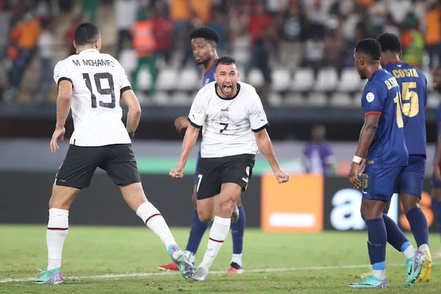 منتخب مصر يتعادل مع كاب فيردي بنتيجة 2-2 ويتأهل إلي دور الـ 16 من كأس الأمم الأفريقية