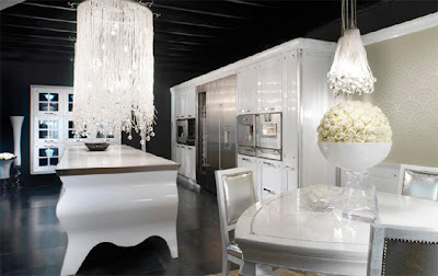 Luxury Black and White Kitchen Interior Design
