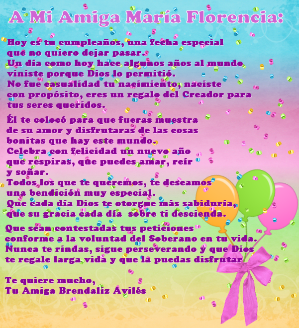 Una Carta De Felicitacion De Cumpleanos Para Una Amiga