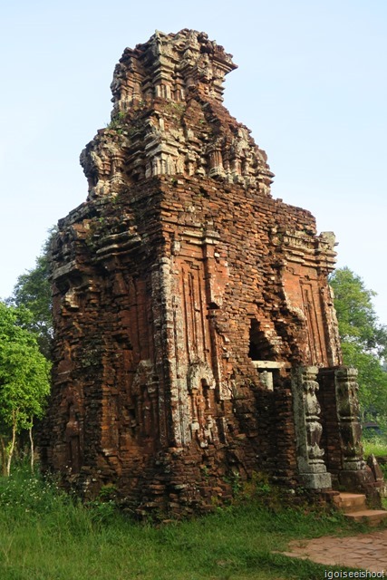 UNESCO World Heritage cultural site of the My Son. My Son was once the religious and political capital of the Champa Kingdom who ruled Central Vietnam from 4th to 15th century. 