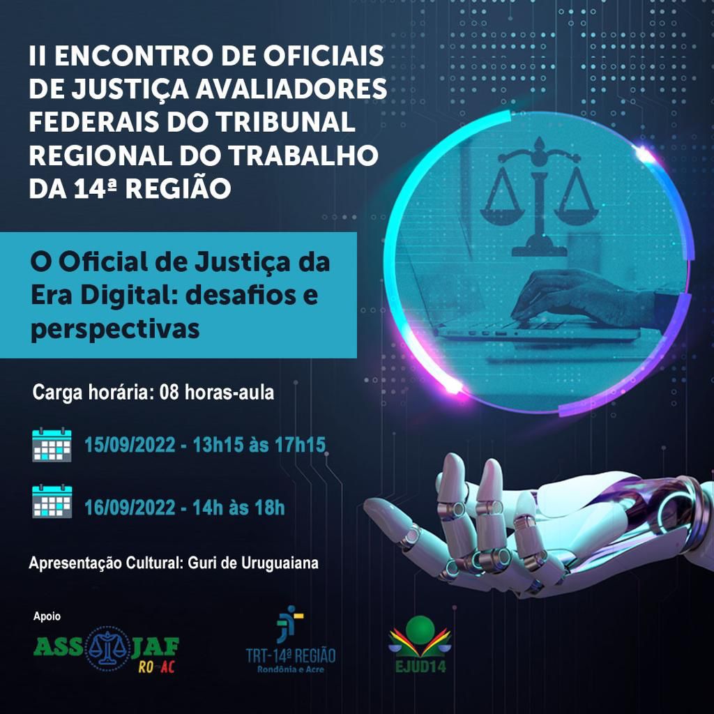 LIVE NESTA QUINTA-FEIRA DEBATE O FUTURO DA CARREIRA DO OFICIAL DE JUSTIÇA  COM PARTICIPAÇÃO DE FILIADO À ASSOJAF 