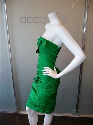 Elegant Green Dress with long