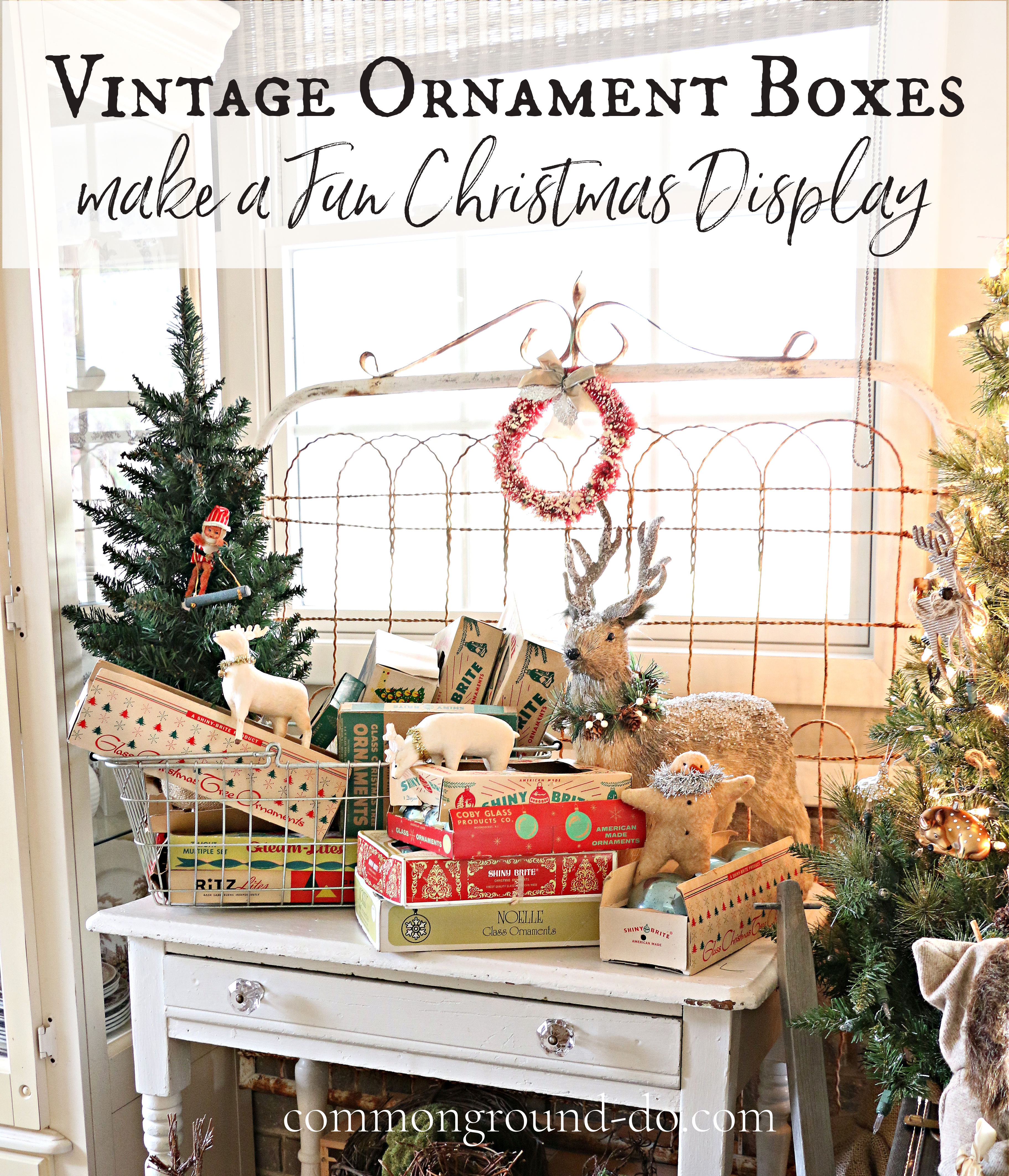 common ground : Vintage Christmas Ornament Boxes