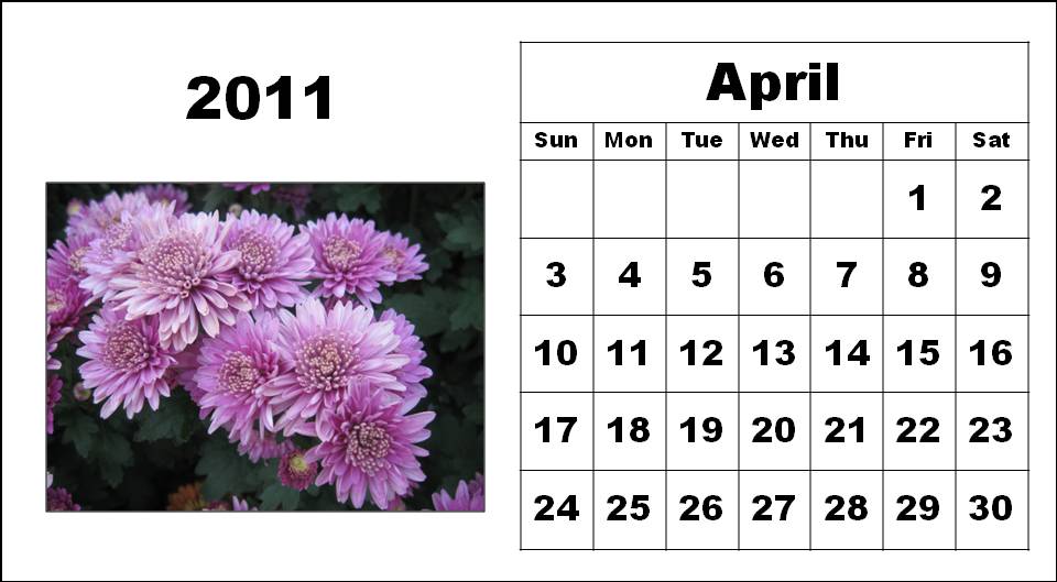 2011 calendar april printable. 2011 calendar april printable.