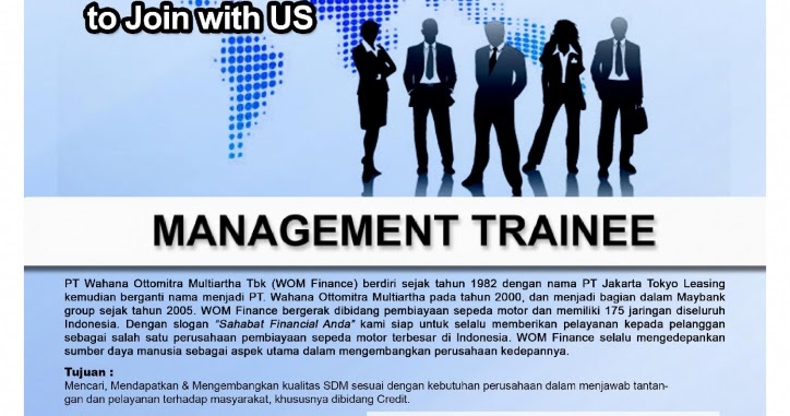 Lowongan Kerja PT. Wom Finance Tbk - Management Trainee 