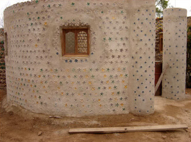 House built from PET bottles