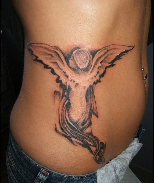 tatuajes de angeles de la guarda para chicas