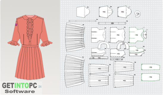 aided pattern application that tin live on used for creating patterns as well as creating markers √ PAD Systems v.4.8 Free Download