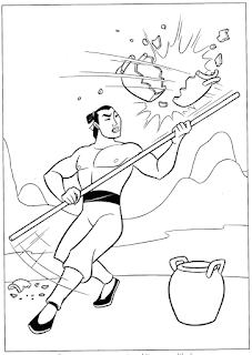 Desenhos para Colorir da Mulan – Imagens para imprimir Disney