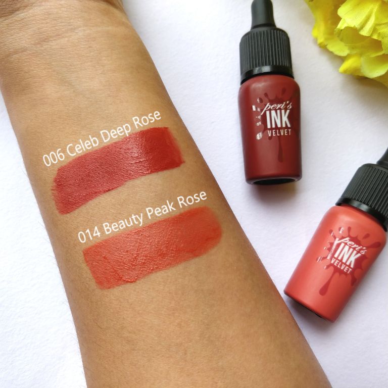Review Peripera Peri S Ink The Velvet Liquid Lipstick Swatches Theanvolyzer Indian Beauty Lifestyle Food Blog