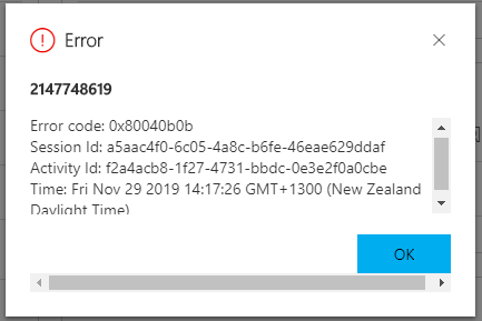 Error Code Or 0xb0b When Email Or Appointment Is Saved With Certain Contact Account In Dynamics 365 Cds