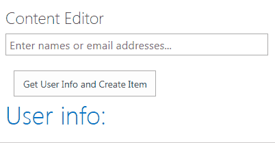 Custom People Picker in SharePoint